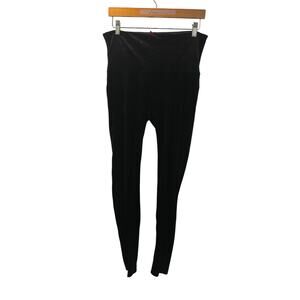 Spanx Velour Leggings Black Womens Size XL
